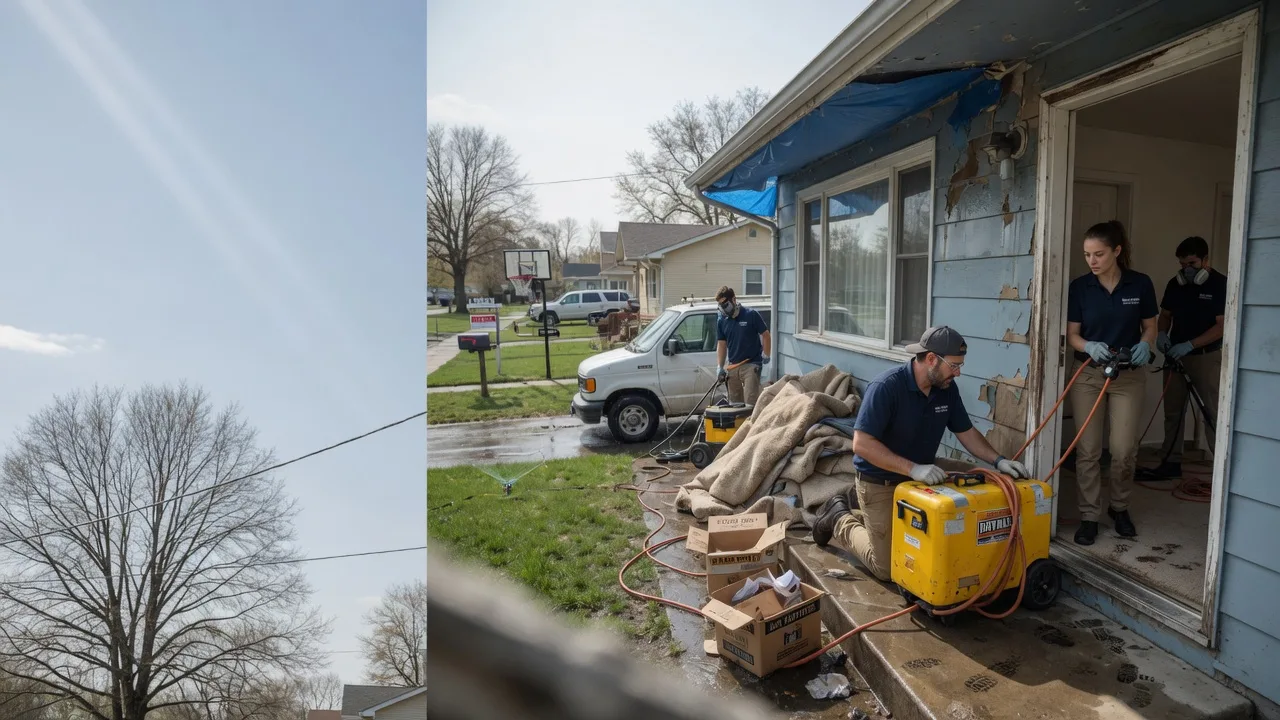Basement Flood Cleanup in Peabody, KS near me